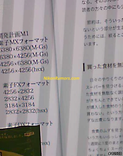 更恐怖的在後面!!? 4,000萬畫素的 NIKON MX !??