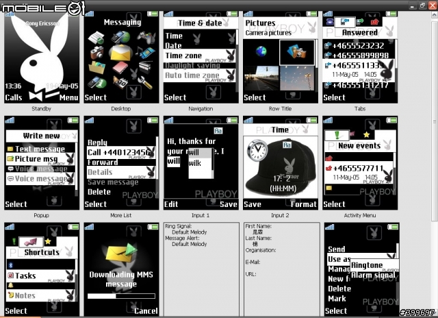 [W810i]PLAYBOY Rabbit , 頭文字D_Ver.4