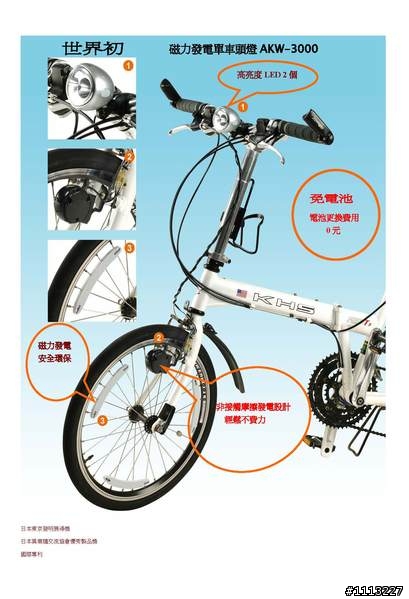 請問  磁力發電燈 跟 早期的磨電燈