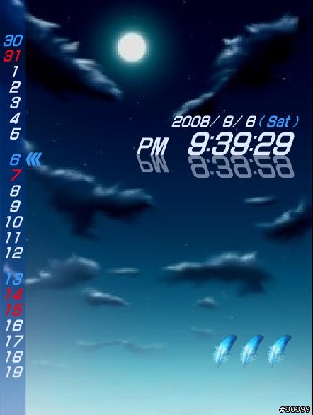 Flash Lite 2.0 時計桌布鑑賞