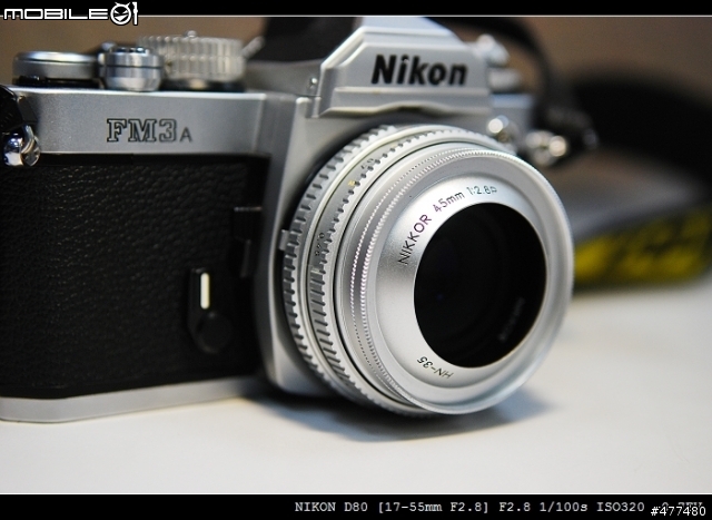 NIKON FM3A 永恆經典, 配上 Nikkor 45mm F2.8 絕版餅干鏡