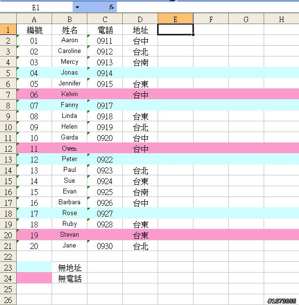[問題]EXCEL中的資料，如何依照顏色做排序(或是說將同顏色的資料集中在同個區域)
