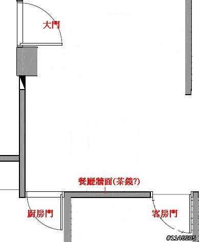 餐廳牆面跟門片顏色材質的搭配