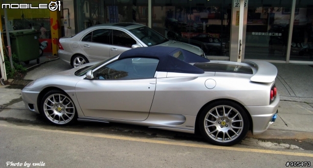 銀色敞篷Ferrari 360