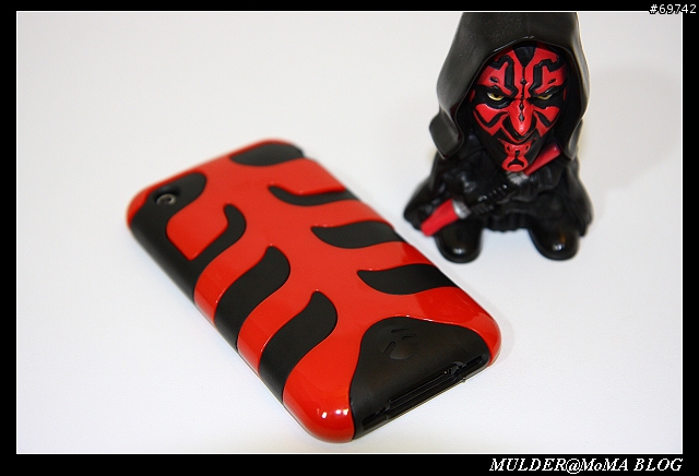 [MoMo桑分享] CapsuleRebel iPhone 3G 紅黑惡魔魚骨保護殼