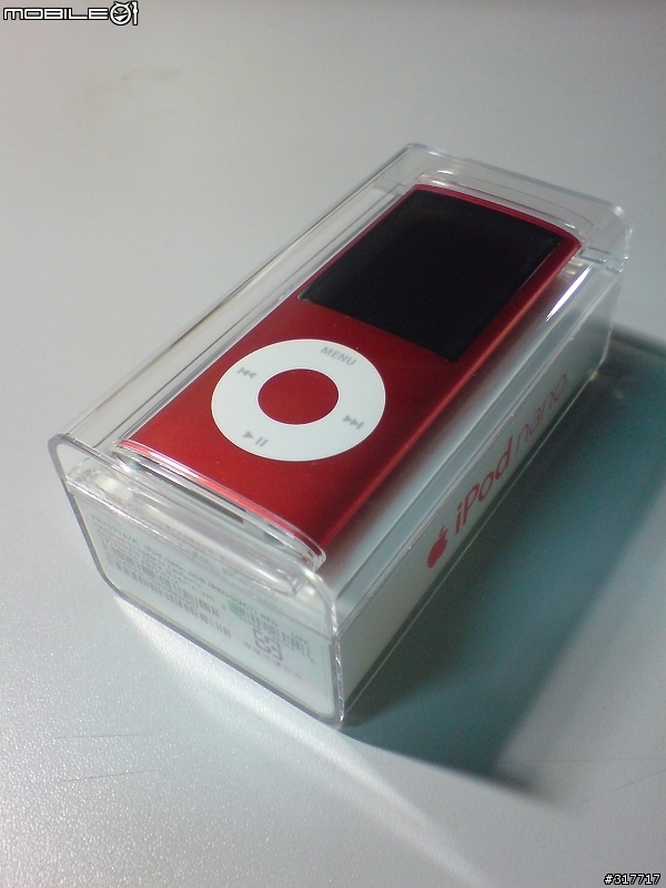ipod nano 四代(PRODUCT RED)特別版 8G開箱