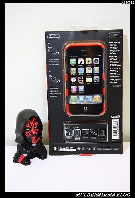 [MoMo桑分享] CapsuleRebel iPhone 3G 紅黑惡魔魚骨保護殼