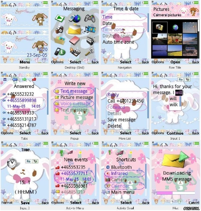 [240x 320]K850i winnie the poon 動態主題^^~