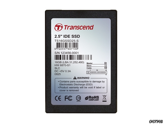 老筆電救星: 創見IDE 16G SSD (SLC)
