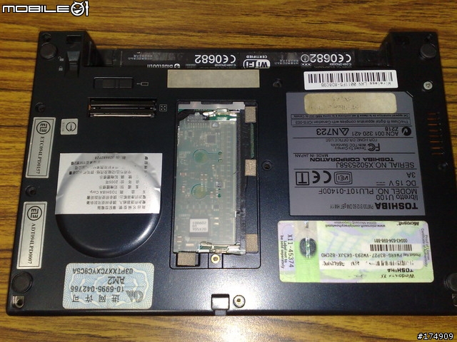 [分享及討論]我的Toshiba Libretto U100 拆機更換偽SSD