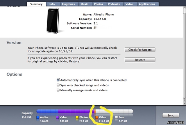 errrhh... iPhone 3G硬碟的疑問