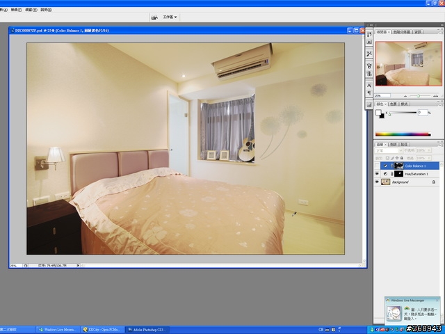 [081018] Photoshop心得: color balance