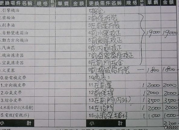 [車禍]請教 Cefiro A34 3.0零件以及維修價格