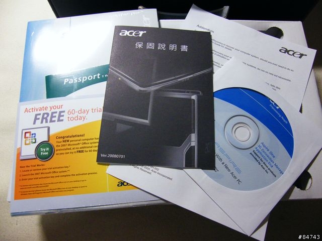 [開箱分享]Acer Aspire One (內建3.5G) 小筆電(與台哥大合作的)