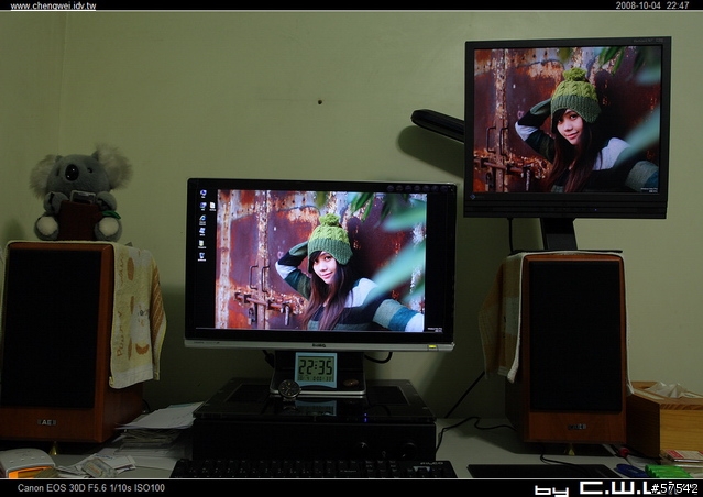 [簡易開箱] Benq E2400HD v.s EIZO L767