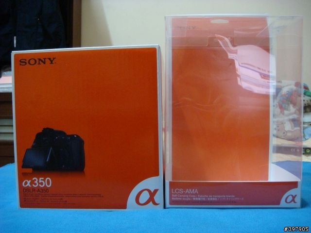 晚來的開箱文 SONY A350 主機及配件