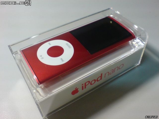 ipod nano 四代(PRODUCT RED)特別版 8G開箱