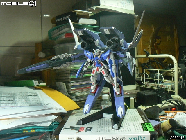 [新手の模型] 1/144 GN ARMS TYPE-E + GUNDAM EXIA [TRANSAM MODE]