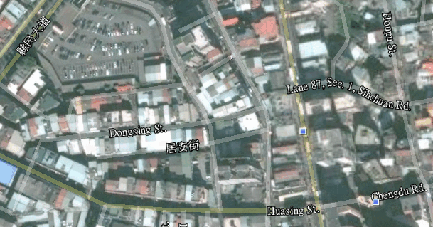 google earth 上的地圖