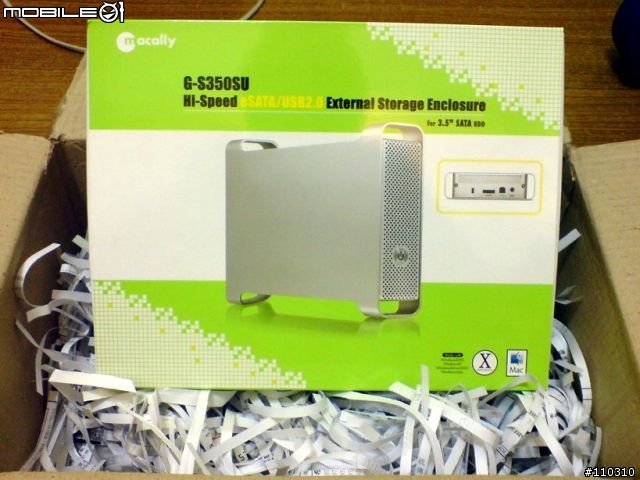 [開箱] Macally G-S350SU 3.5" USB/eSATA硬碟外接盒 with WD10EACS