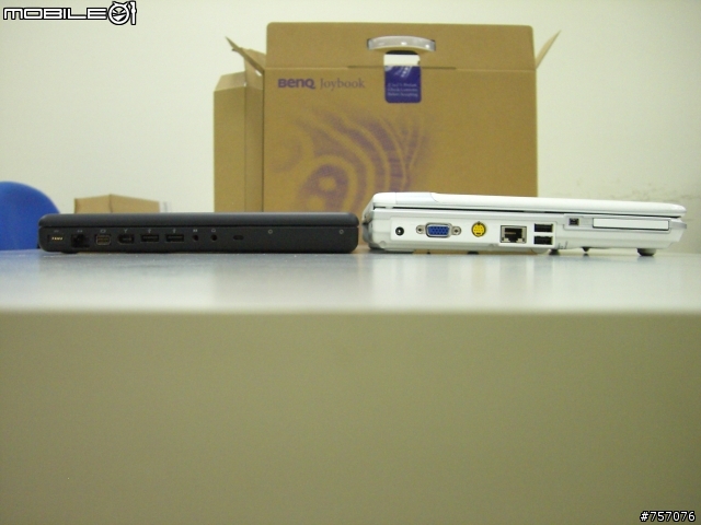 開箱"秤重PK!" BenQ S33PT02 vs. Macbook & HP Compaq B1204