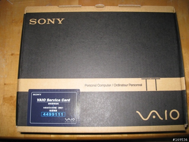 [簡易開箱文] SONY VAIO TT 台灣版 VGN-TT15TN/B (11/28 新增簡易效能測試)