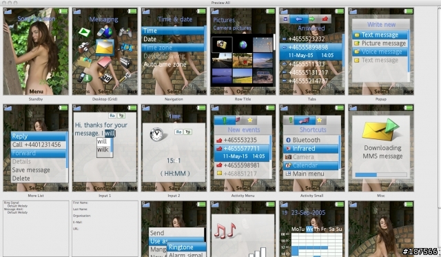 Just Updated![K850(240x320)]&sometimes[W800(176x220)]源於日本,台灣制造的iPod妹主題!還有萬聖節&裸女...