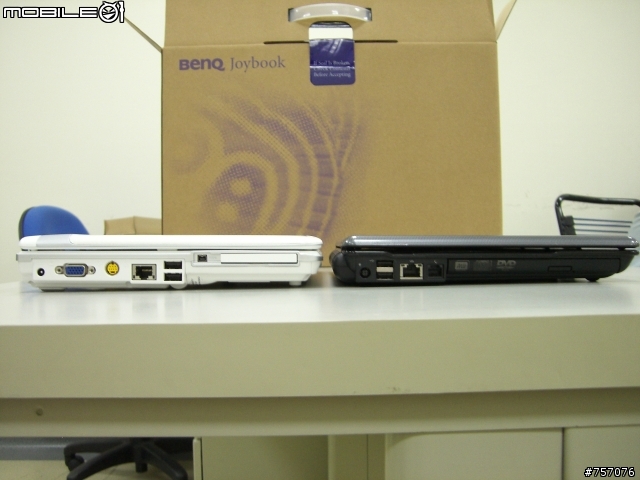 開箱"秤重PK!" BenQ S33PT02 vs. Macbook & HP Compaq B1204