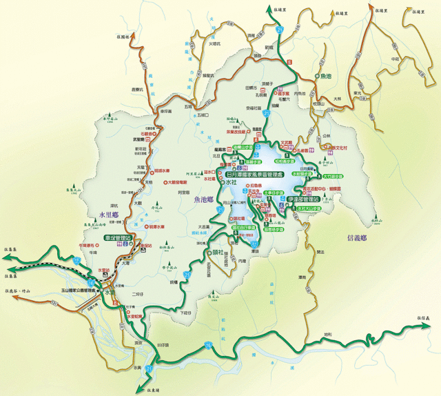 可以提供日月潭環潭公路的路線嗎