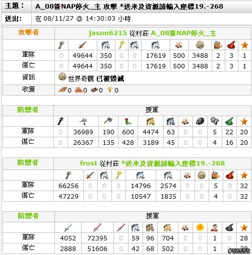[Travian S2]江山代有才人出，看今日我04大暴走_推倒frost戰記