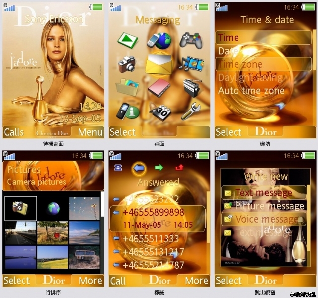 240*320+176*220 Dior j'adore 香水主題