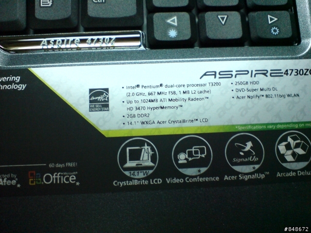 [分享] Non Dolby-Acer Aspire 4730ZG 籃旋風