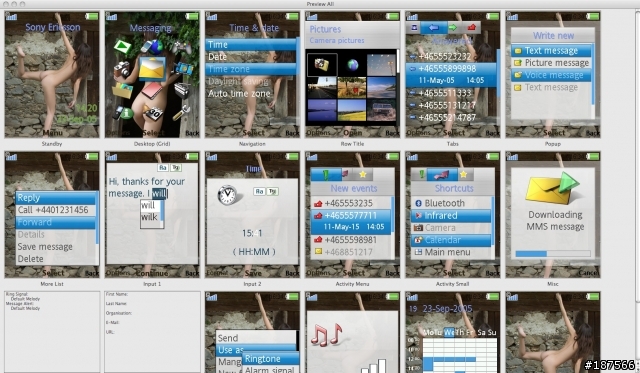 Just Updated![K850(240x320)]&sometimes[W800(176x220)]源於日本,台灣制造的iPod妹主題!還有萬聖節&裸女...