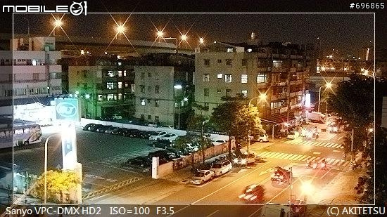 【試貼】Sanyo HD2 夜景拍攝