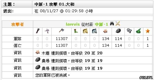 [Travian S2]東北生死盟翻車實錄(2008.11.27)