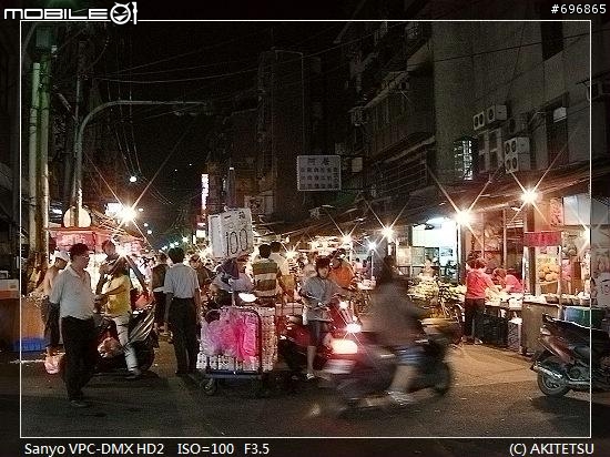 【試貼】Sanyo HD2 夜景拍攝