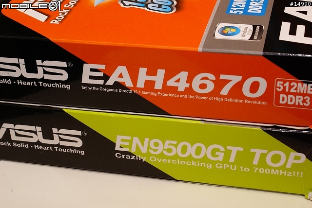 三輸出平價顯示卡大戰：ASUS EAH4670 v.s. ASUS EN9500GT TOP