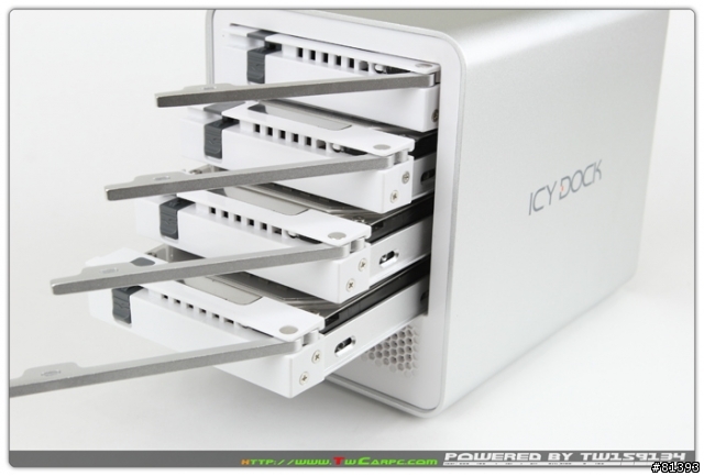 ICY DOCK MB561US-4S USB+eSATA 四層式硬碟外接盒