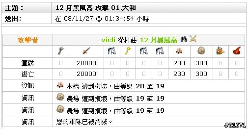 [Travian S2]東北生死盟翻車實錄(2008.11.27)