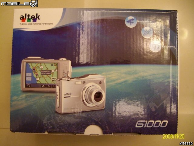 Altek 第一台GPS數位相機 G1000 快速開箱