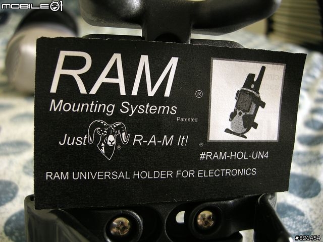 PDA/GPS上機車的解決方案 - Ram Mounting System