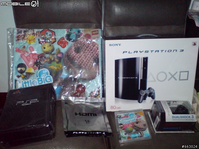 [遲來的簡易型開箱文]PS3 80G + 小小大星球(附完整的贈品) ......