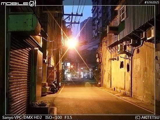 【試貼】Sanyo HD2 夜景拍攝
