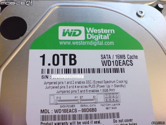 [開箱] Macally G-S350SU 3.5" USB/eSATA硬碟外接盒 with WD10EACS