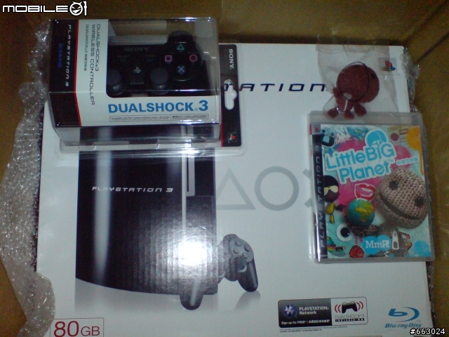 [遲來的簡易型開箱文]PS3 80G + 小小大星球(附完整的贈品) ......