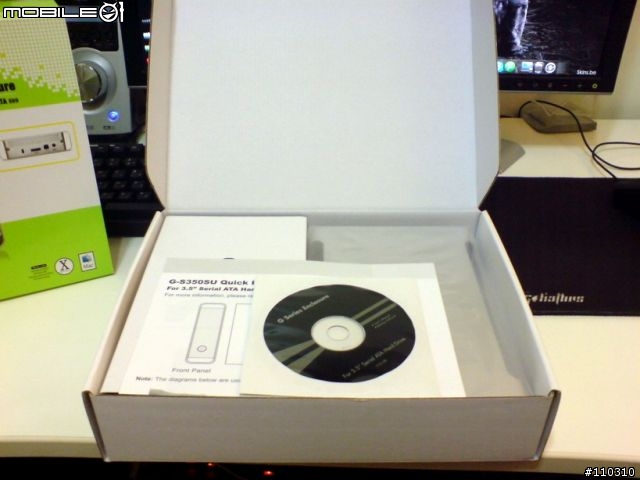 [開箱] Macally G-S350SU 3.5" USB/eSATA硬碟外接盒 with WD10EACS