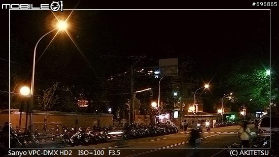 【試貼】Sanyo HD2 夜景拍攝