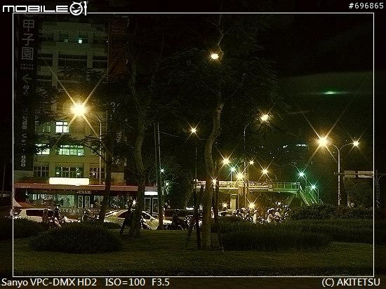 【試貼】Sanyo HD2 夜景拍攝