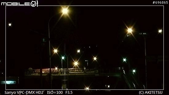 【試貼】Sanyo HD2 夜景拍攝