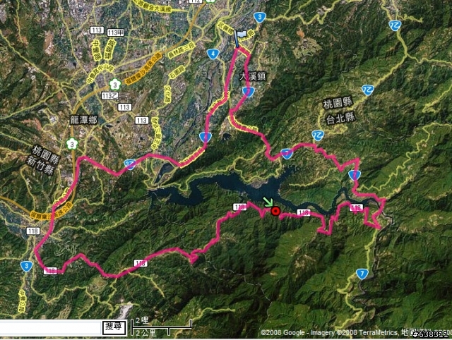 [高度距離軌跡圖]羅馬公路： 大溪--羅浮--馬武督--關西--大溪